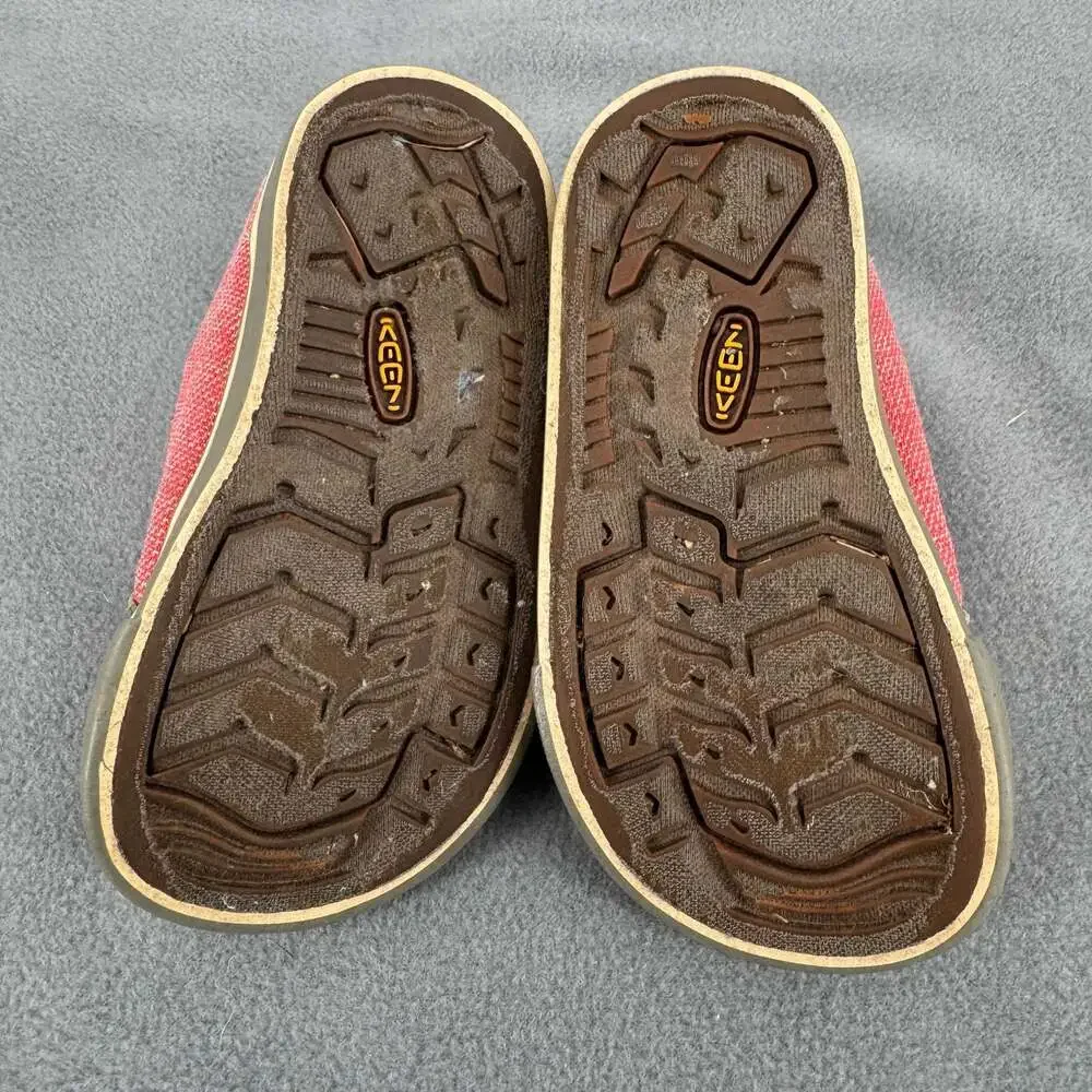 KEEN Coronado Toddler Size 4 Shoes Red Brown Canvas Outdoor Sneakers